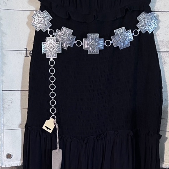 Willow & Root NWOT  Black dress L Never worn‼️ never washed‼️ & NWT CROSS BELT - Picture 5 of 16